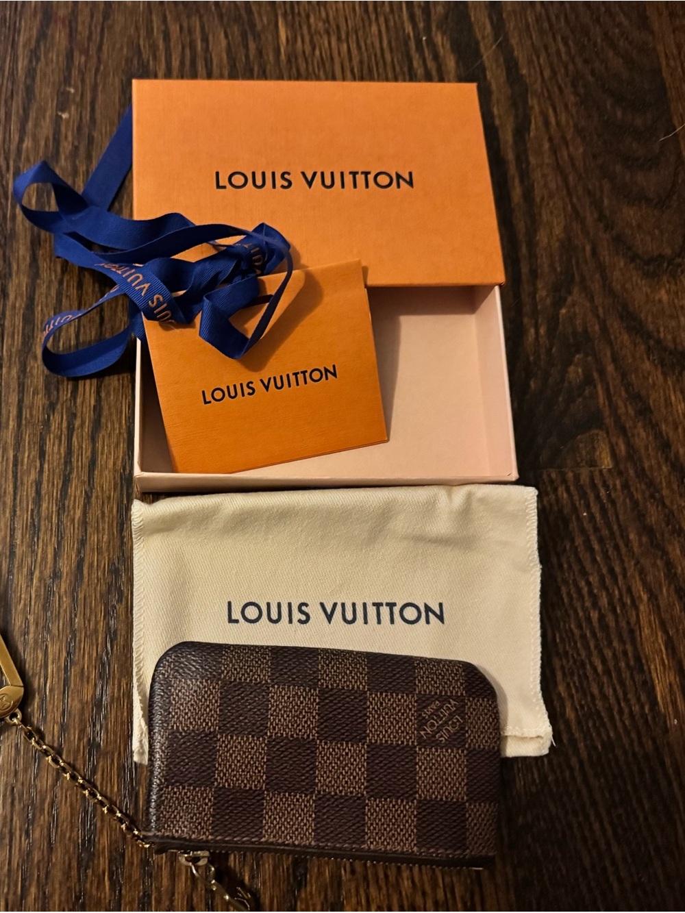 Louis Vuitton EMPTY Gift Box w/ Dust Bag Ribbon & Envelope